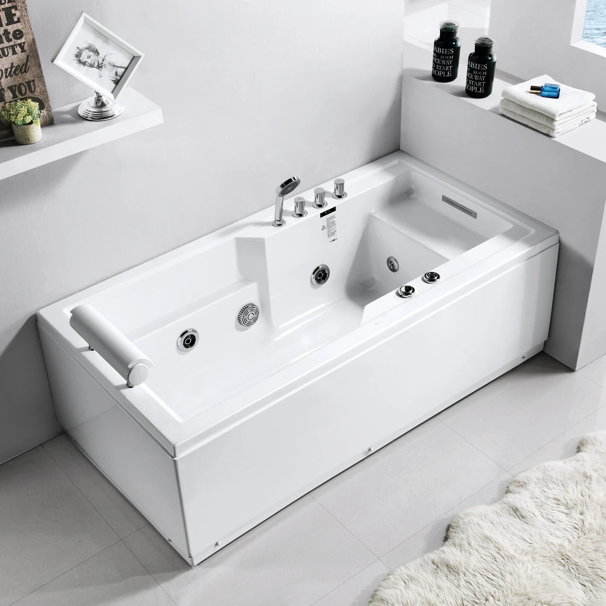 FC-270 ванны джакузи tab гидромассажные Баня воды ванна спа jet насадка акриловая отдельно стоящая Ванна для