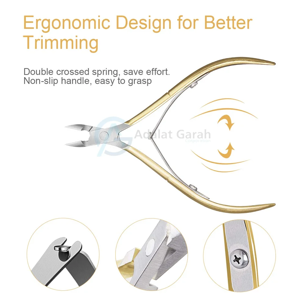 Cuticle Nipper Sharp Blade Cuticle Trimmer Stainless Steel Finger Toe Nails Cuticle Nipper