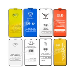 3D 5D 6D 9D 10D 11D 21D 80D 88D 111D For iPhone 14 13 12 11 Pro Max mini Full Glue Ceramic 9H Tempered Glass Screen Protector