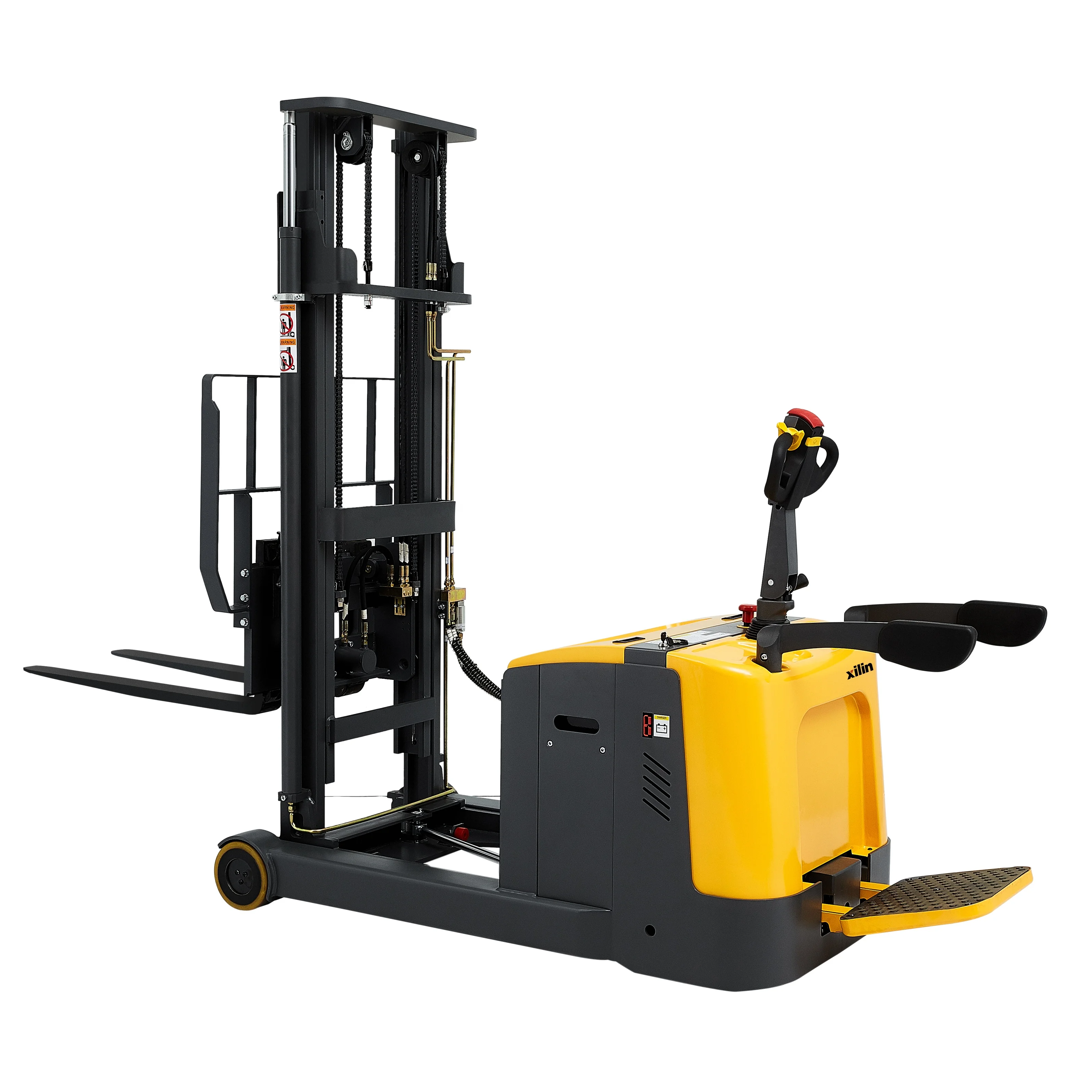 Xilin mast reach type fork lift stacker 1500kg 1.5 ton forklift counterbalanced electric reach stacker