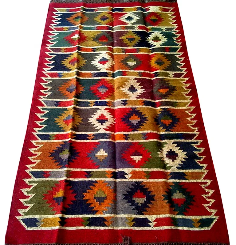 Wholesale High Quality Handmade Anti Slip Jute Kilim Designer Carpet For Floor House Decoration