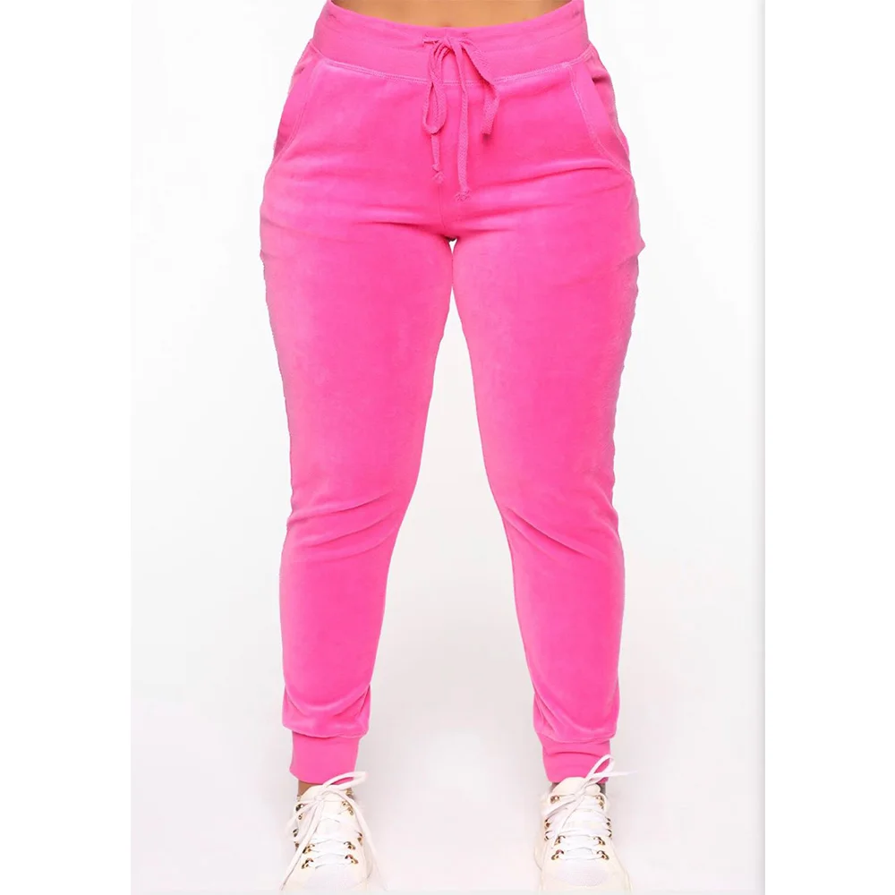 
Women Velour Plain & Comfortable Tracksuit 