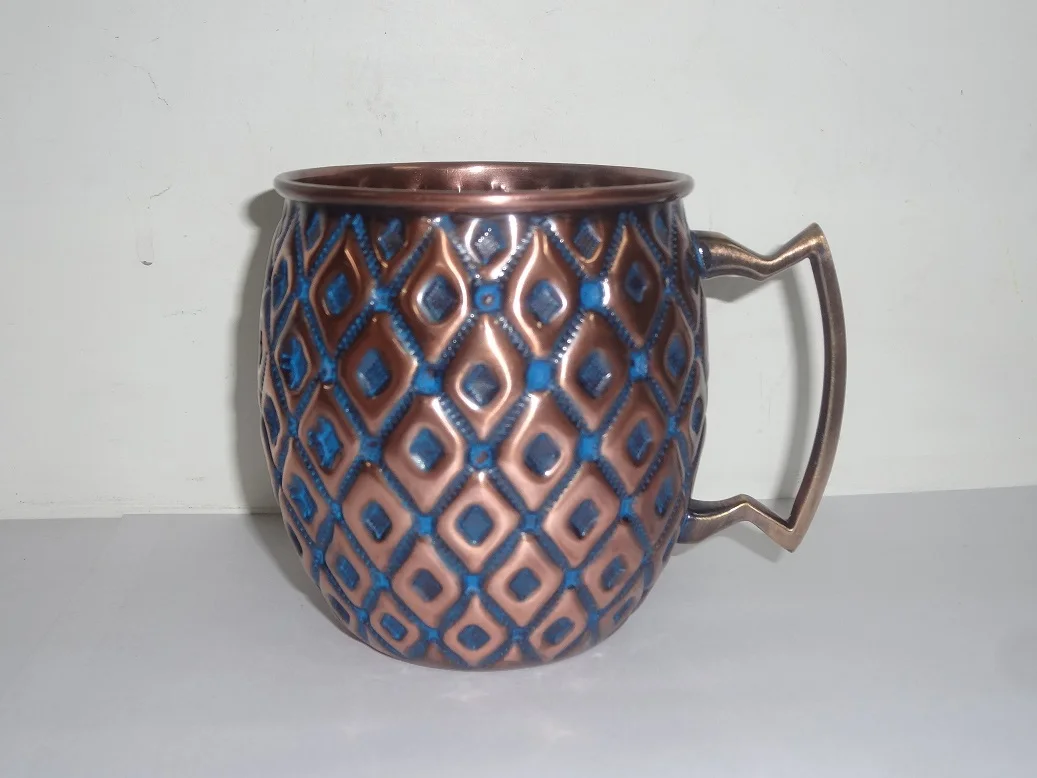 Copper Vodka and Beer Mug With Brass Handle Handmade Hammered Copper Manufacturer Moscow Mule Copper Mug