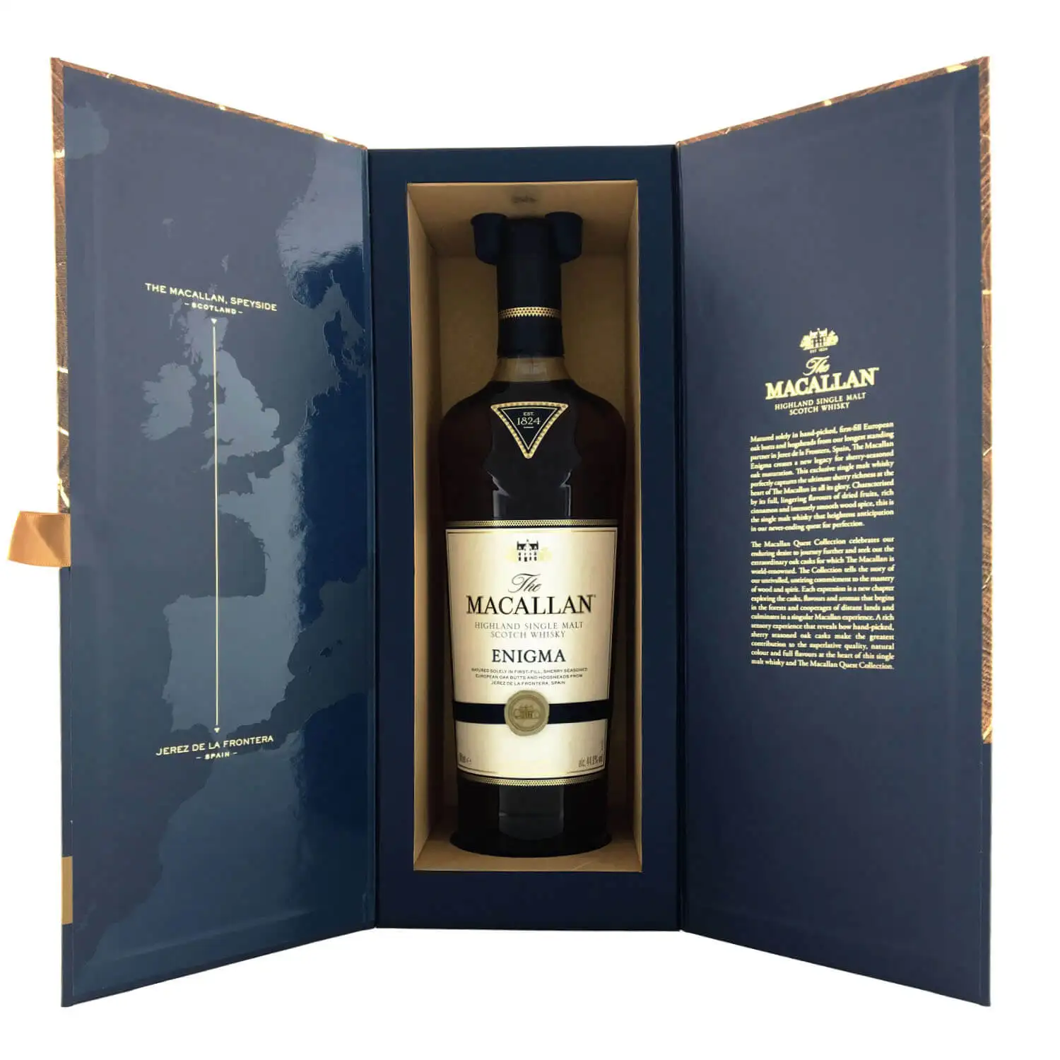 Root Ginger Mint Chocolate Poached Pear Nose Enjoyably Oak-y Finish Distilled 45% Alcohol Highland Enigma Single Malt Whisky