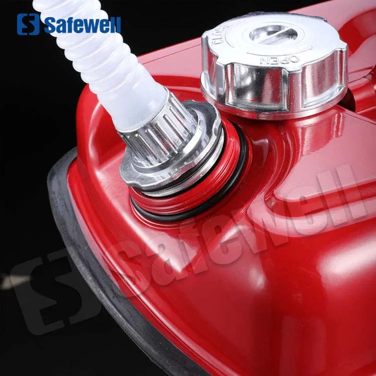 SWJC-30 Horizontal Metal 5 Liter Mini Bar For Oil Packing With Tap Motorcycle Flat petrol Jerry Can