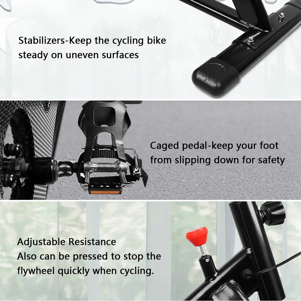 OneTwoFit Hot Sale Modern Estatica Magnetic Cardio Indoor Cycling Stationary Spin Fitness Exercise Spinning Bike