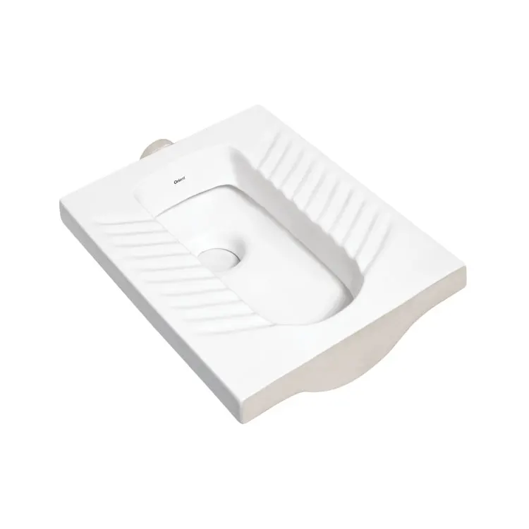  Luxurious Design Glossy and Durable Surface Ceramic Squatting Pan