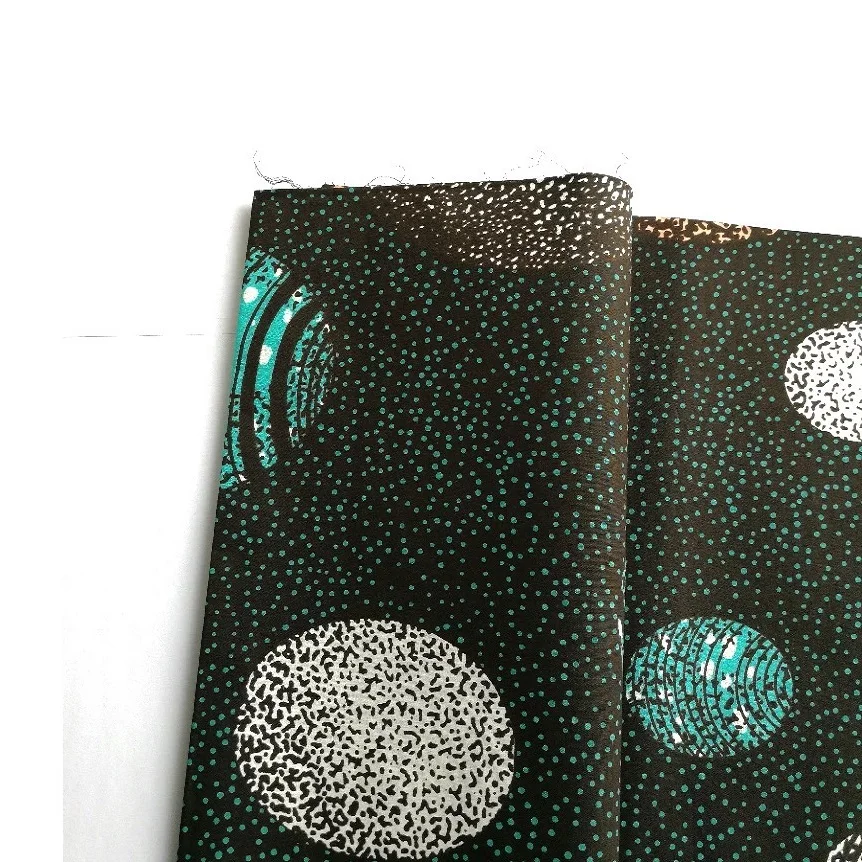 African Ethnic Batik Cloth Cotton Double Sided Kent Ankara African Printed Wax Fabric