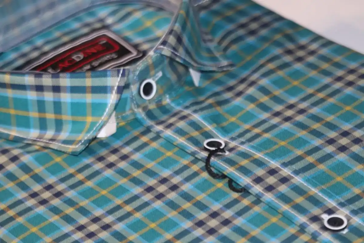  Мужская рубашка из чистого хлопка повседневная одежда с полной посадкой и длинными рукавами