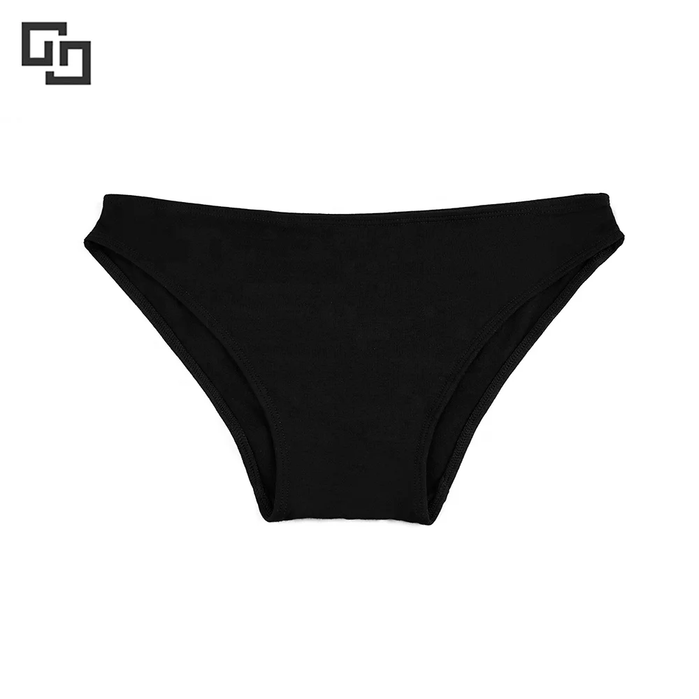 Сексуальное черное мягкое бамбуковое женское нижнее белье Pantie