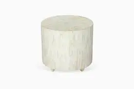 Табурет с инкрустацией в виде костей черно-белый цвет перламутровая Инкрустация круглый табурет прикроватный столик/концевой столик/мебель для гостиной