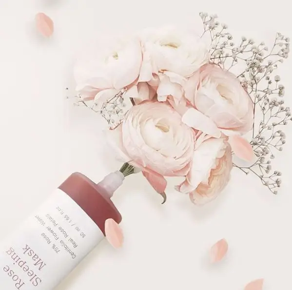 Infused with 75% Rose extract Ultra- moisturizing Cruelty-free and vegan friendly Korean Overnight Sleeping Rose Mask