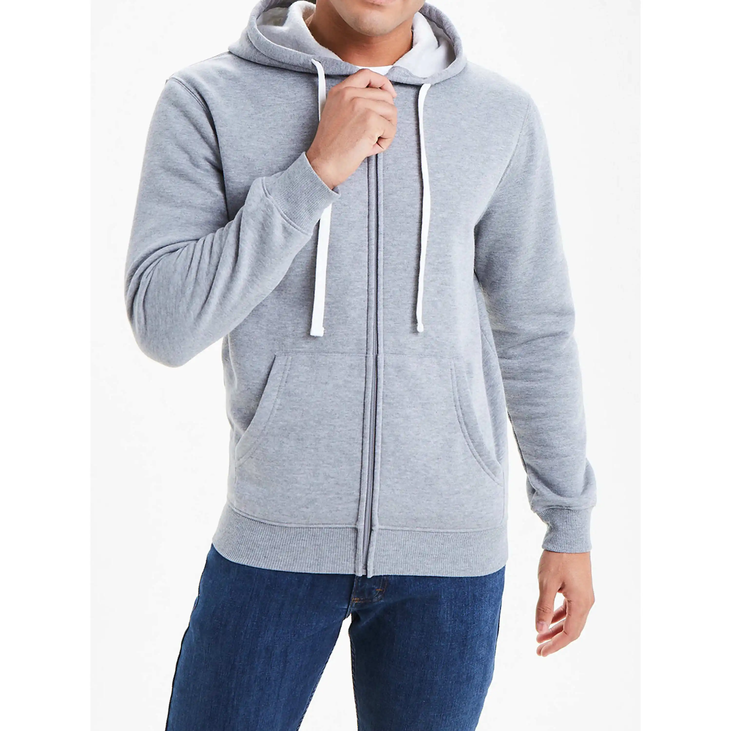 Men Long Sleeve Zipper Hoodies Custom Casual Winter Men Hoodies Sweatshirt