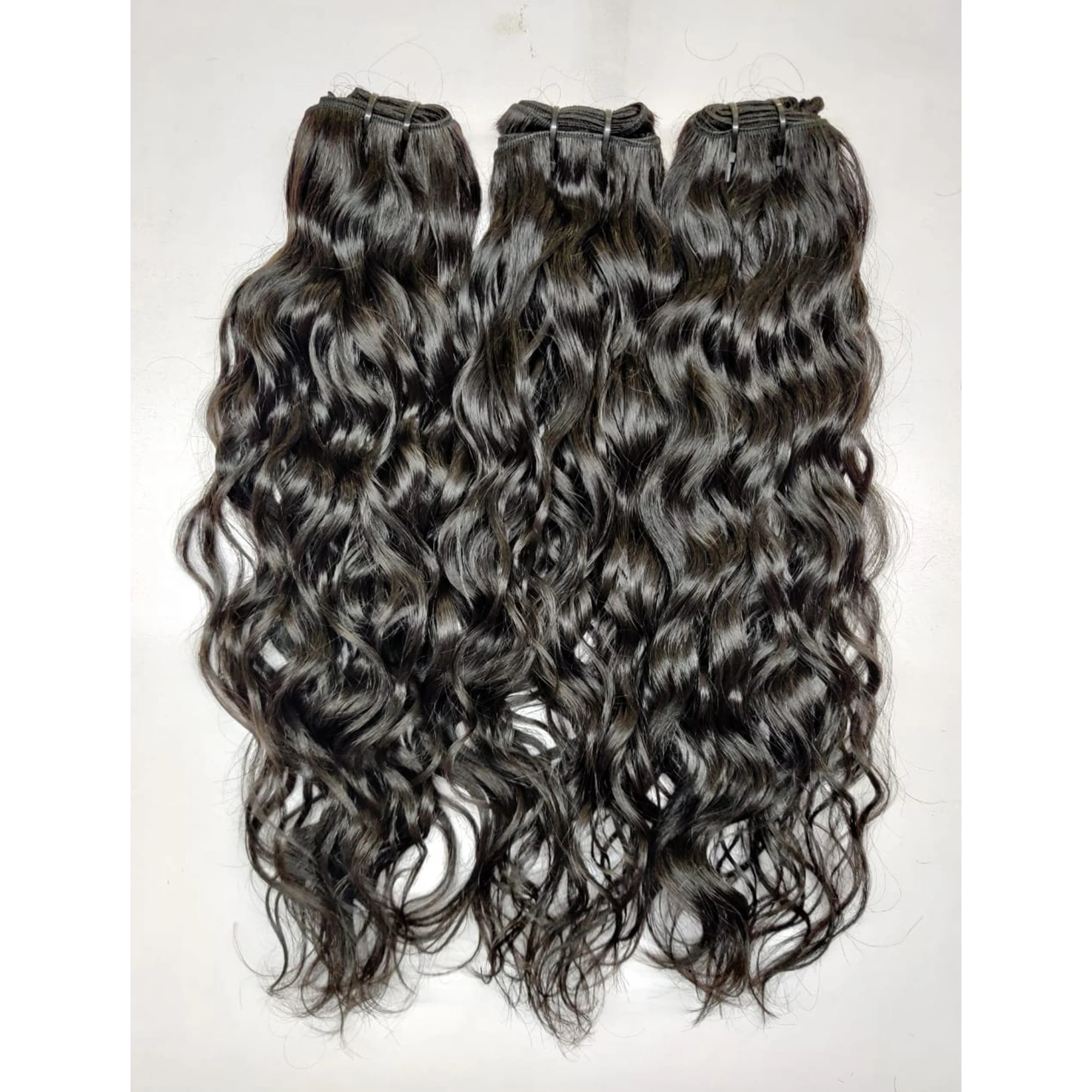 TOP QUALITY DOUBLE DRAWN VIRGIN REMY RAW UNPROCESSED TEMPLE HAIR BULK HAIR FROM SINGLE DONOR ALIGNED CUTICLES