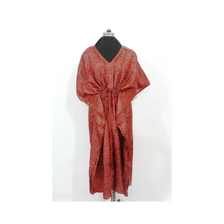 Trendy Design New Collection 2023 Printed Kimono Kaftan Beachwear for Women and Girls at Wholesale Price in India