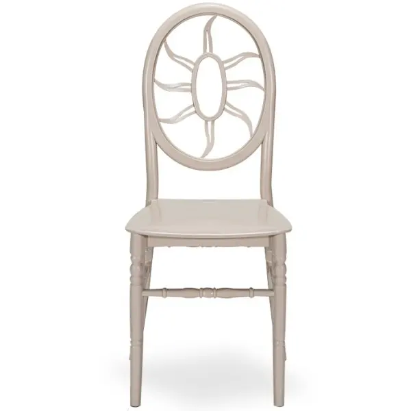 
Sunny Hall Cafe Bar Chairs Plastic 100% Polypropylene Stackable Dining Room Hotel Wedding HQ PVC Gold Colors Restaurant Chair 