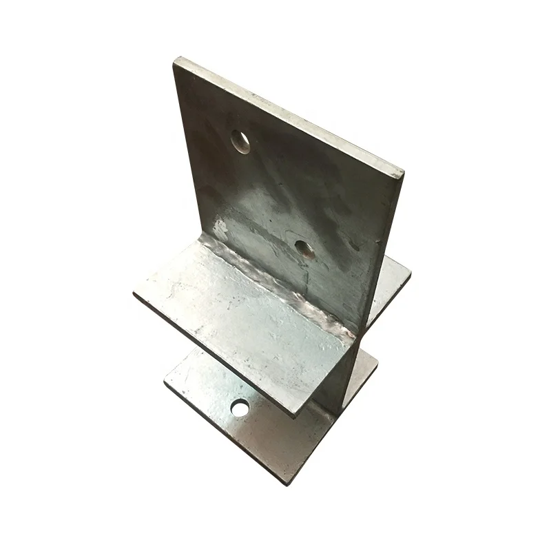 
hot dip galvanized concealed center pin post support anchor according to ISO 1461 