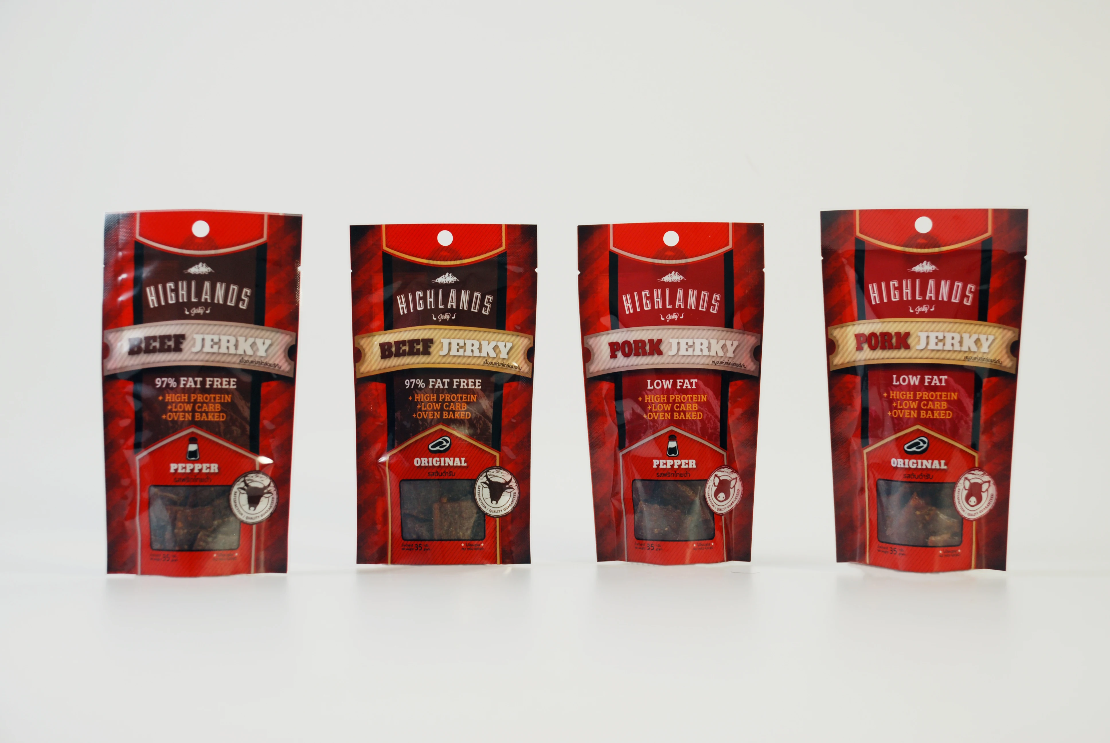 МЯСНЫЕ ЗАКУСКИ из говядины Jerky - Highland (готов к употреблению)