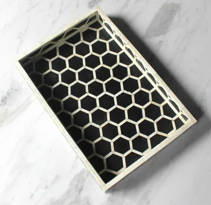 Bone Inlay Tray Home Furniture General Use and White Bone Inlay Tray Bone Inlay Serving Tray