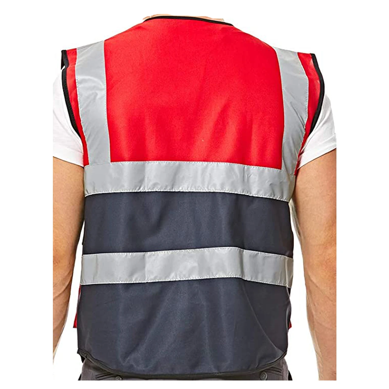 Black & Red Safety Vest For Road, Security, Working, High Visibility Tactical vest