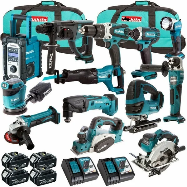 Качество makitass XT1500 18 вольт LXT литий-ионная аккумуляторная набор с 15 кистями на высокоточном оборудовании дрель низкая