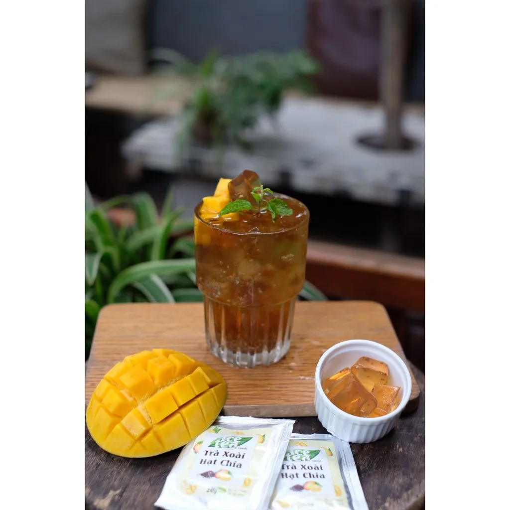 
Flavored vietnam tea - Mango tea with chia seeds - 20g stick 