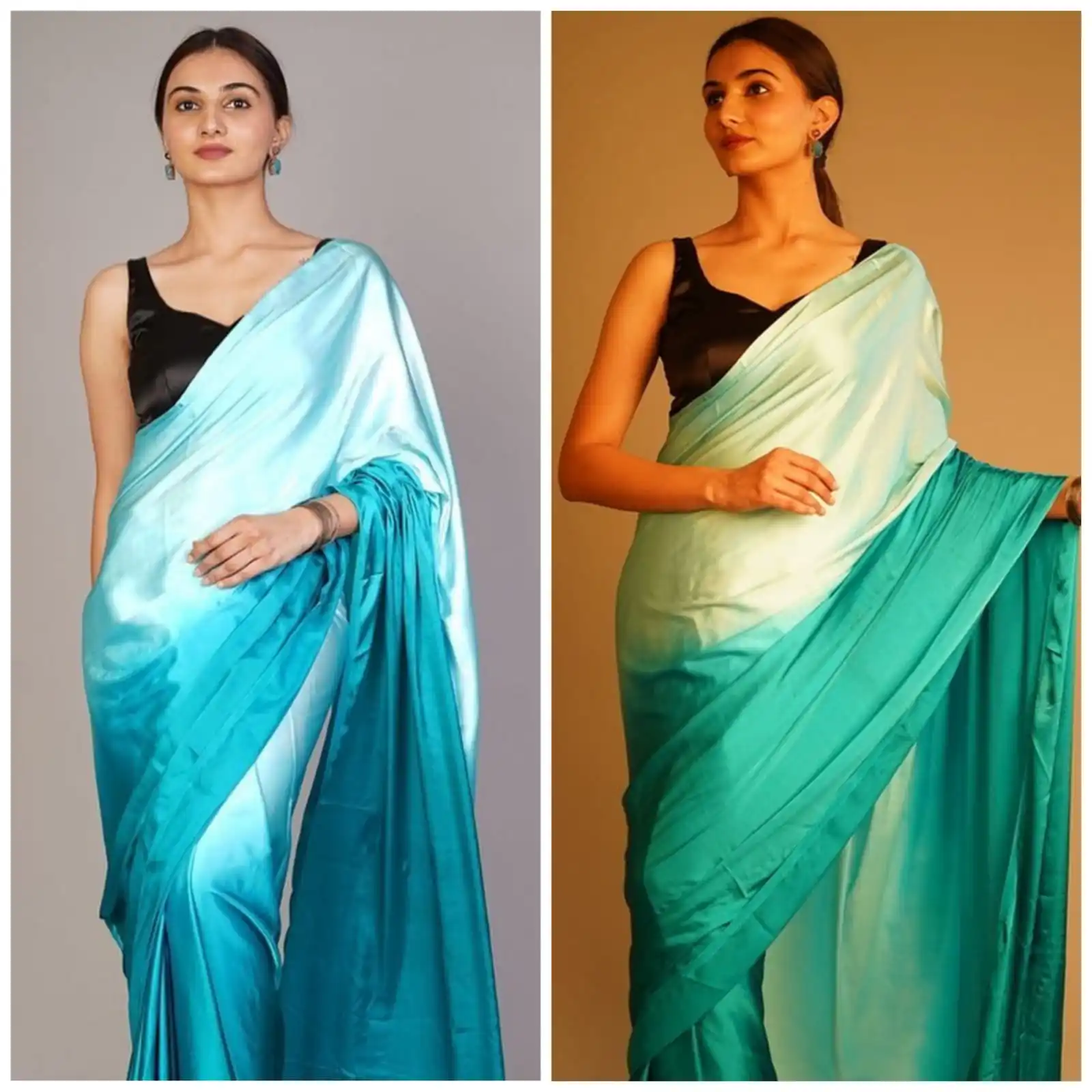 Satin Silk designer saree Indian Fabric Silk Sari Handmade Wholesale Ethnic Collection Traditional Vintage Pure Silk saree