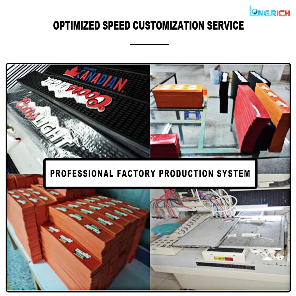 Factory Fast Delivery Hot Selling Wholesale PVC Bar Mat ,anti Slip Wine Rubber Bar Mat , Custom Logo Bar Rail Spill Mats 