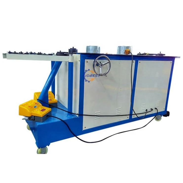 Electric elbow making machine with manual round elbow flanging forming for round pipe making