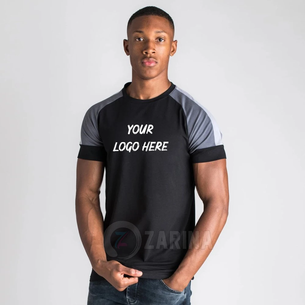  Повседневная летняя футболка с круглым вырезом и коротким рукавом Мужская дышащая быстросохнущая Спортивная свободная большого размера