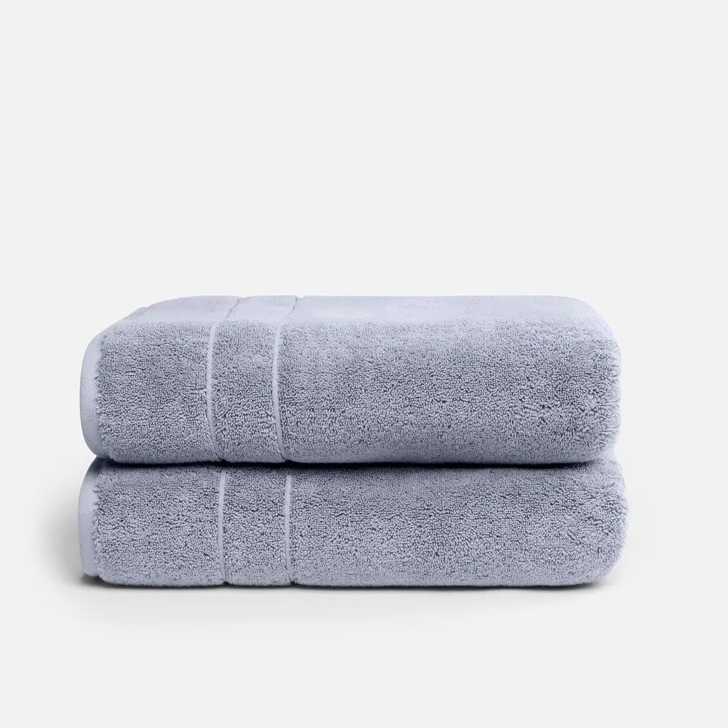 Ready To Move Custom logo luxury large white jacquard dobby hotel spa salon bath towels