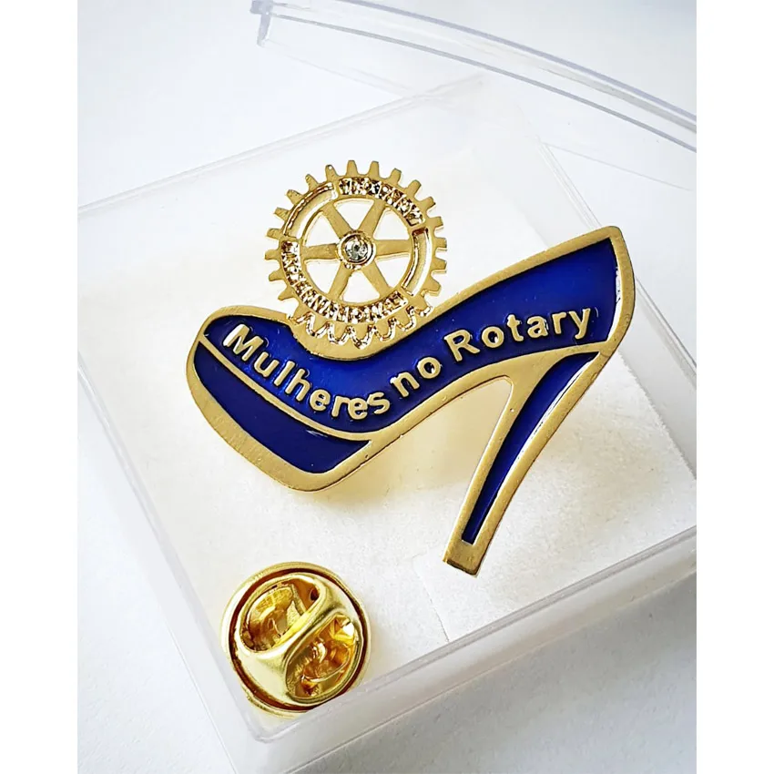 Индивидуальный эмалированный роторный клуб президент Международный значок на лацкан