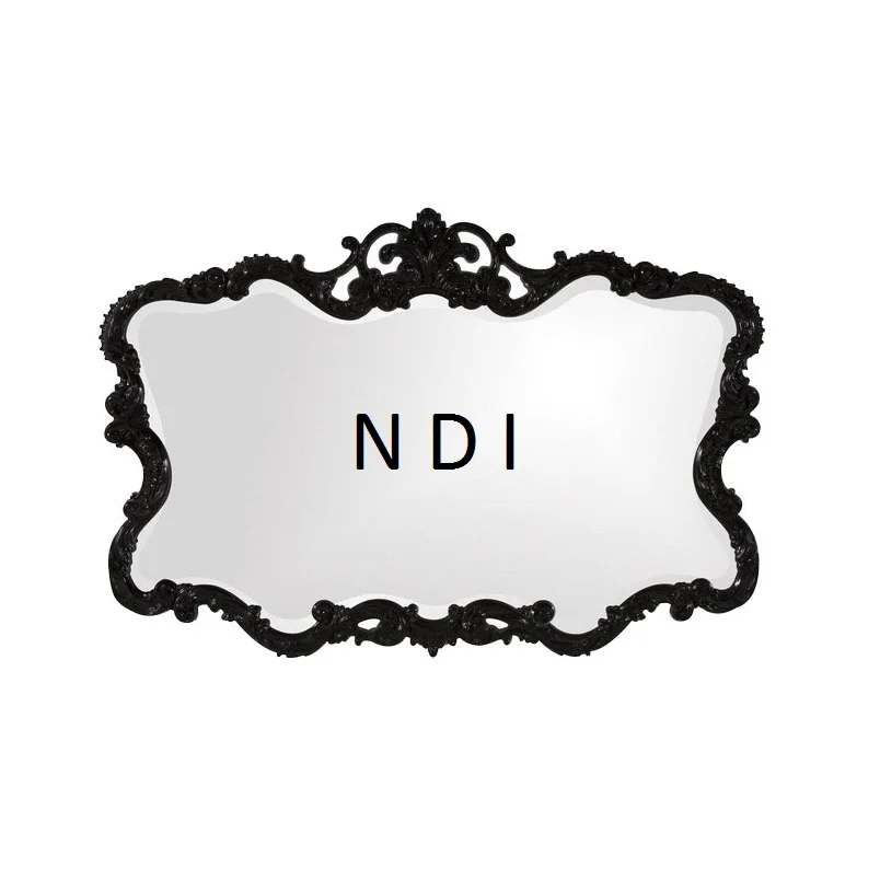 Best Quality Embossed Design Mirror Frame Bathrooms Bedrooms Wall Mounted Antique Finishing Wall Decoration Wall Mirror