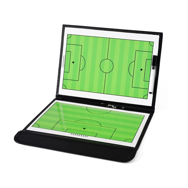 Coaches Magnetic Tactic Folder 53 x 31 Cm (When Open) with Small Carry Handle for Soccer, Football, Rugby, Volleyball