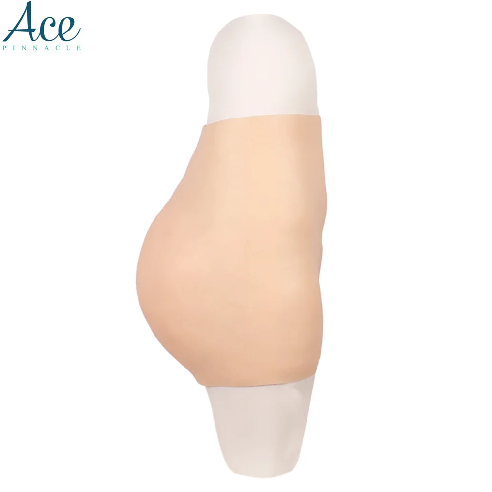 Artificial Silicone Vagina Boxer Briefs Butt Lifter Wearable Body Shape Pants for Cross dresser