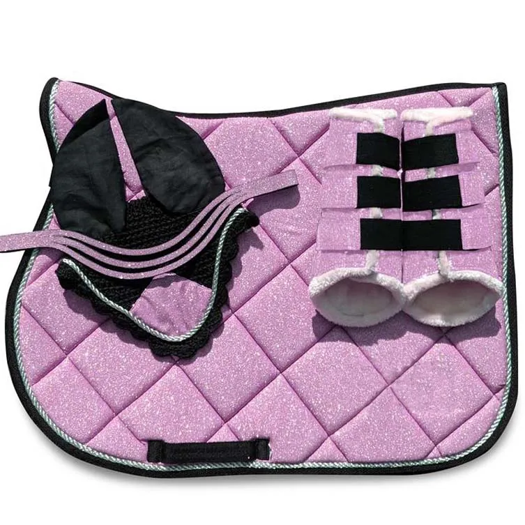 OEM electronics Quilted Jumping Horse Saddle Pad for Added Cushioning Support and Stability during Jumps