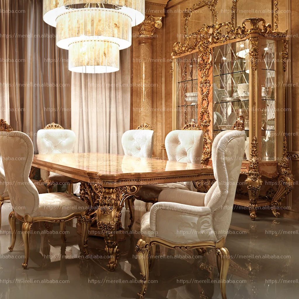 High end Customized wooden furniture Italian design antique Luxury Glass cabinet