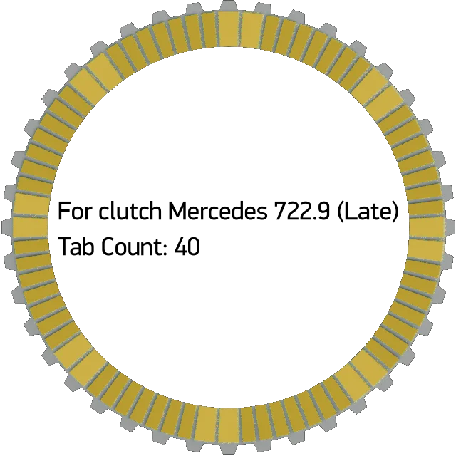 (FMB15LV5) Фрикционная пластина для муфты на Mercedes 722 9 (Late)
