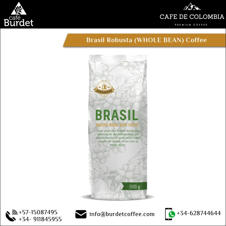 
Genuine Quality Best Selling Washed Type 500gm Robusta Whole Coffee Bean for Wholesale Customer 