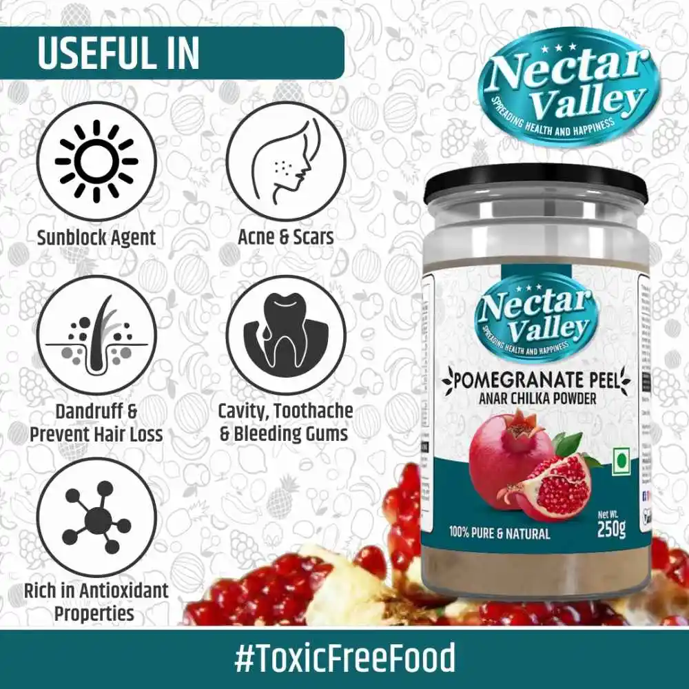 
Nectar Valley Pomegranate Peel Powder Anar Chilka 250g 