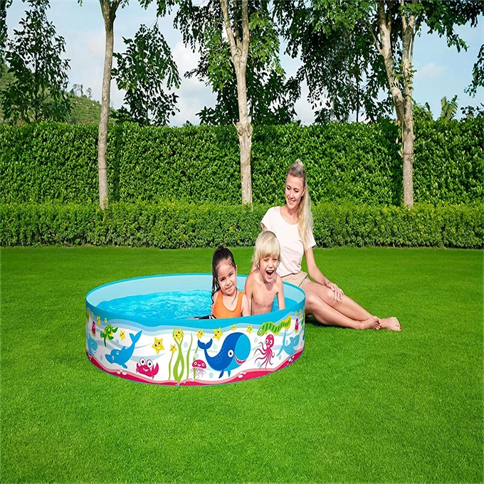 Лидер продаж летний портативный пластиковый мини-бассейн с мультяшным рисунком для детей Круглый Бассейн 1 52 м x 25 см