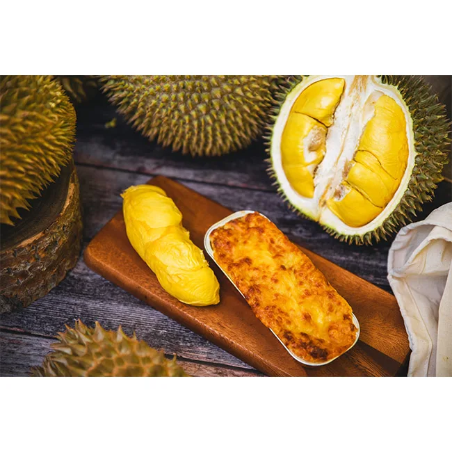 Malaysia Made High Quality Super Cheesy Cheese Baked Durian Cheese Frozen Baked Goods In Good Price Halal Certified