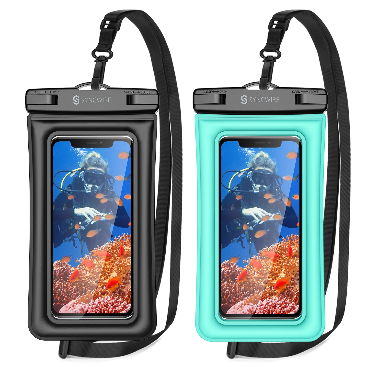 Waterproof Phone Pouch/Case Floating Waterproof Cell Phone Pouch Universal TPU Clear Water Proof Dry Beach Bag for Phone