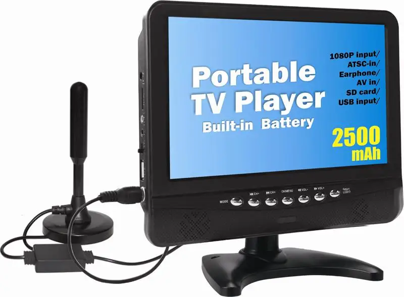 
Super Slim Portable TV With DVB-T2 digital Channels and DVD player 