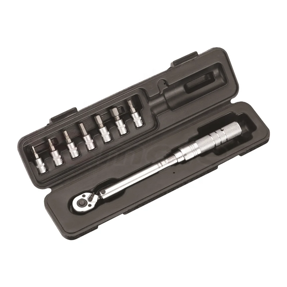 1/4  3/8 Square drive Mini Torque Wrench Spanner Bike bicycle Hand Repair Tools Wrench Repair Tools kits with storage box