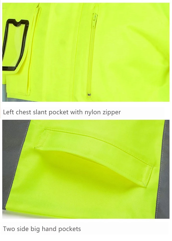 Индивидуальный логотип вашей компании рабочая одежда для строительства Высококачественная Мужская Уличная Светоотражающая Рабочая куртка с несколькими карманами