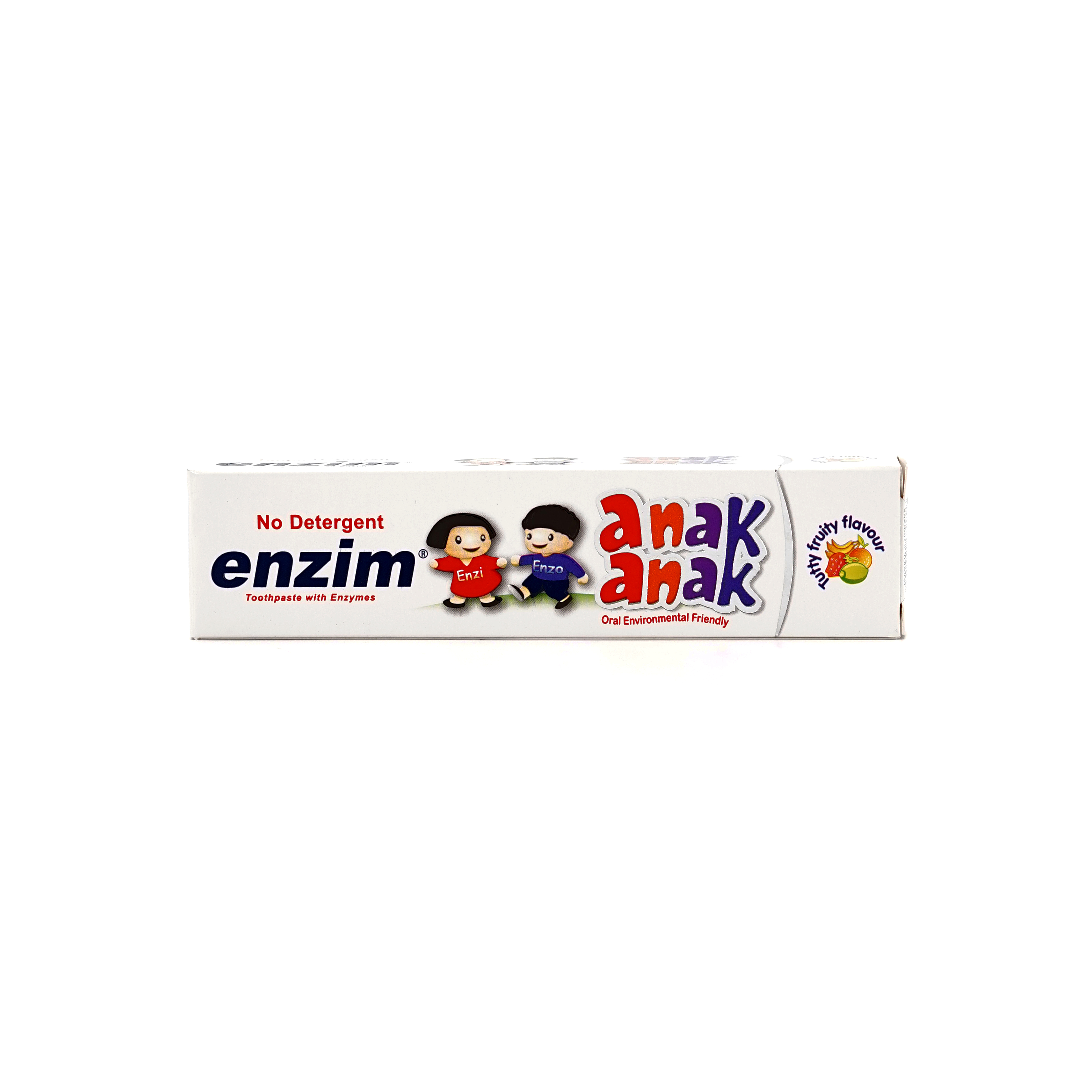 
Enzim Kids toothpaste Tutty Fruity with xylitol help restore the anti-bacterial qualities in damaged saliva, no detergent 