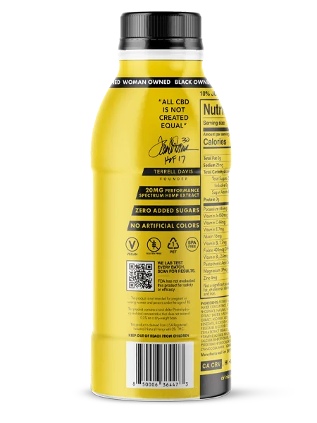 DEFY восстанавливающая CBD бутылка для образцов без Cbd глютена искусственных цветов 6pk/ 16.9Z