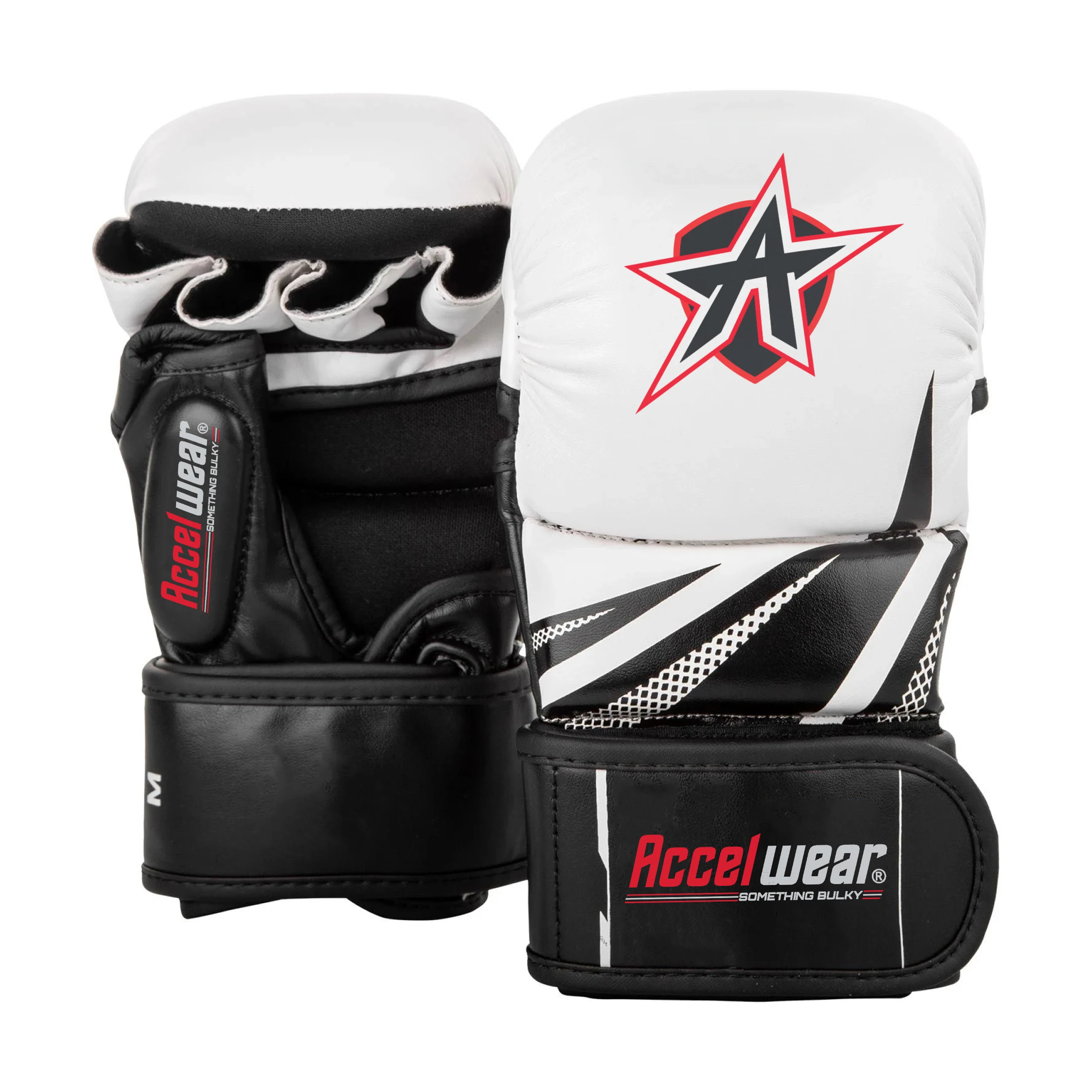 Custom Boxing MMA Pu Leather Gloves Grappling Punching Bag Half finger Gloves Fight Sparring Gloves