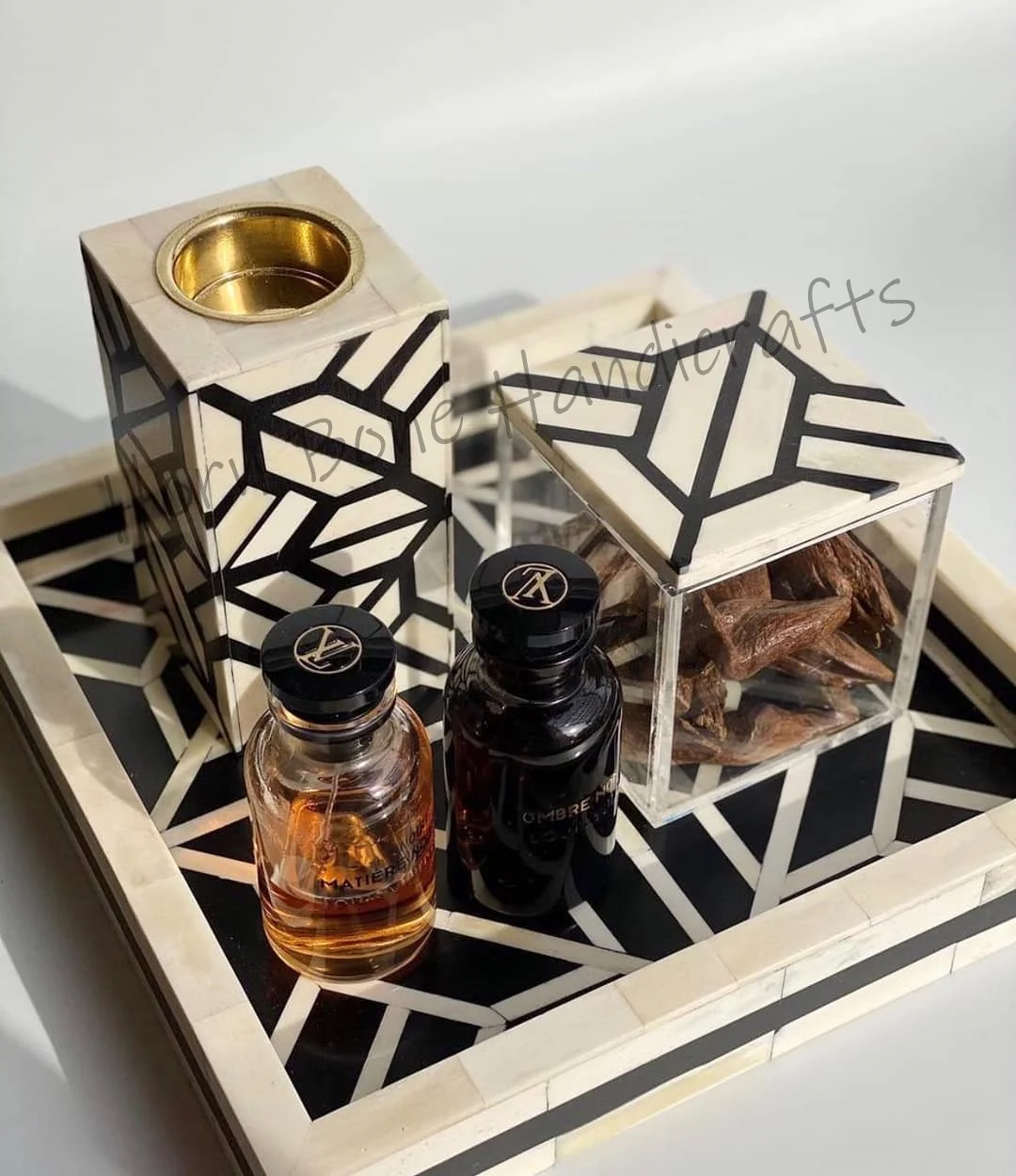 Handmade in India Pearl Inlay Charcoal Bakhoor Incense Burner Mother of Pearl Madkhan Ramadan and Eid Giveaways Fragrance Burner
